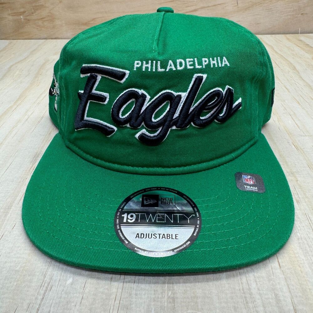 NEW Philadelphia Eagles New Era 19Twenty Adjustable Cap Hat Green OSFM